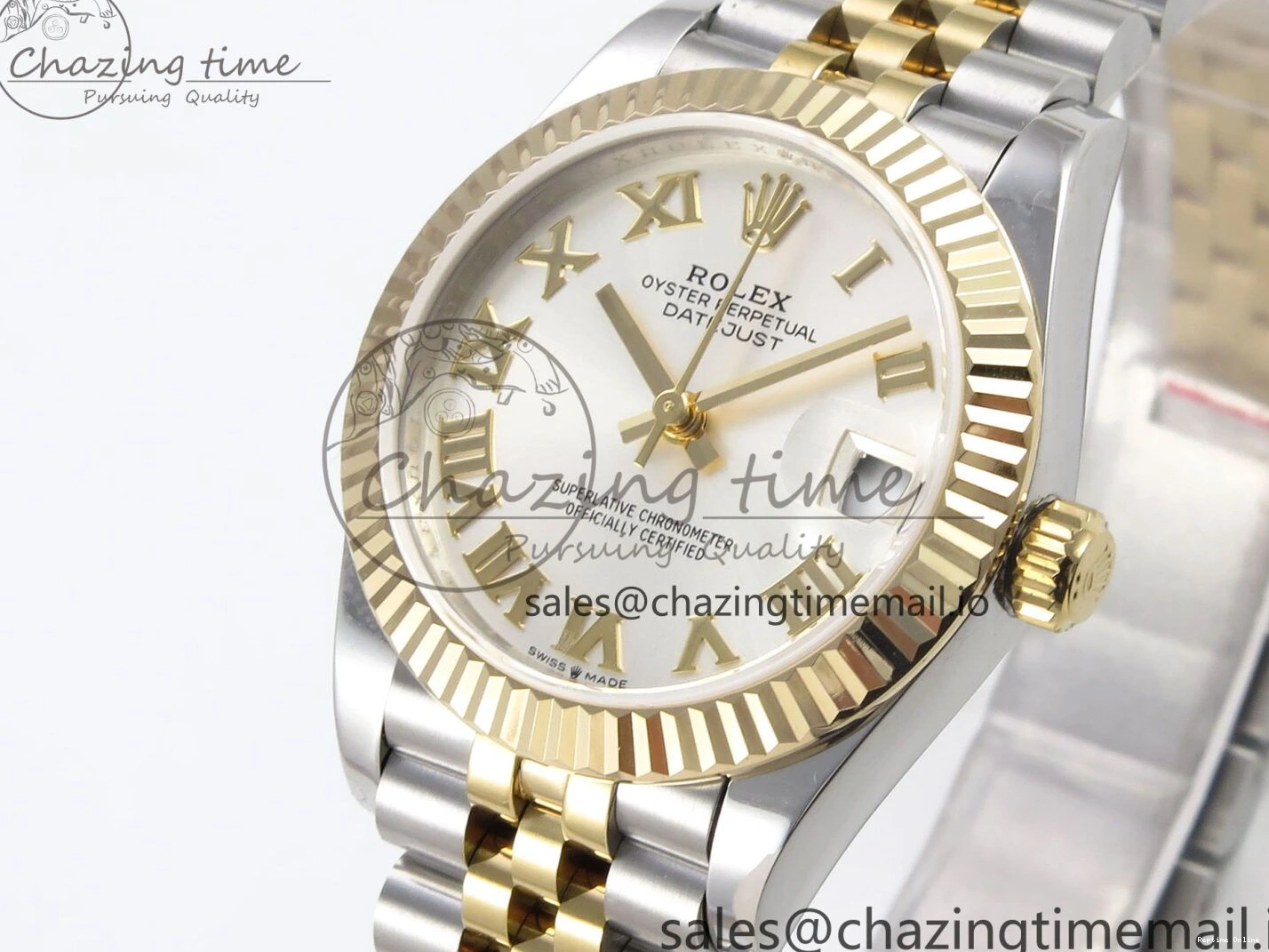 0102 Upgraded DateJust 31 278273 SS YG GMF 1:1 Best Edition 904L Steel Silver Roman Dial on Jubilee Bracelet A 1155